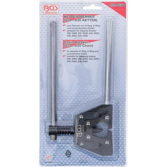 Láncszerelő motorkerékpár 19,05 - 31,75 mm (3/4'' - 1.1/4'') - BGS