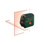 BOSCH Keresztvonalas szintezőlézer piros UniLevel 2