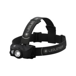 LEDLENSER Akkus LED fejlámpa MH8 outdoor 600 lm / 200 m, RGB, 1xLi-ion, fekete