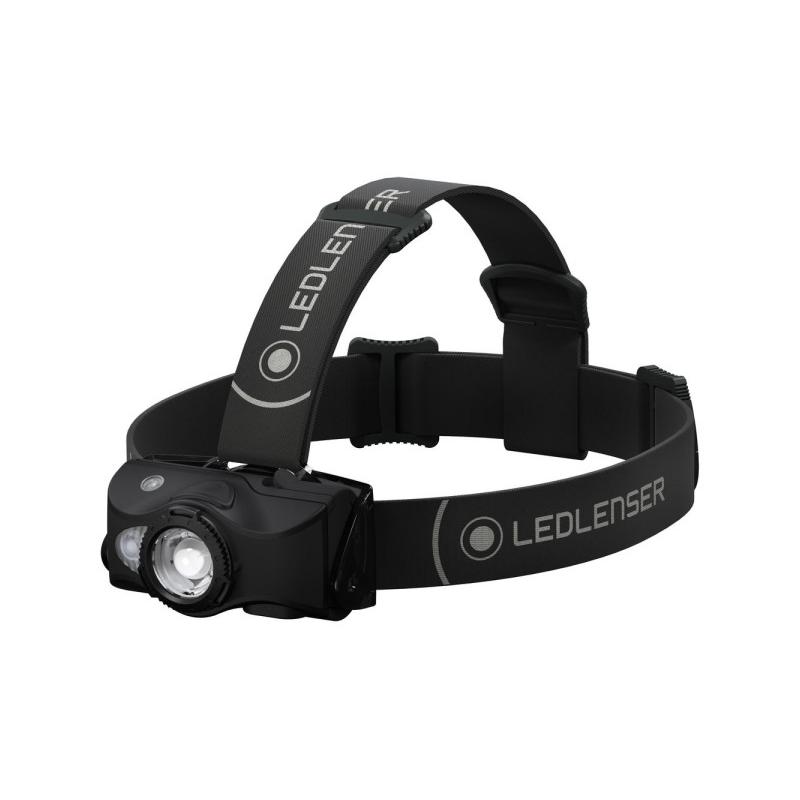 LEDLENSER Akkus LED fejlámpa MH8 outdoor 600 lm / 200 m, RGB, 1xLi-ion, fekete