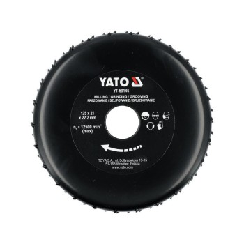 YATO Ráspoly tárcsa 125 x 22,2 mm