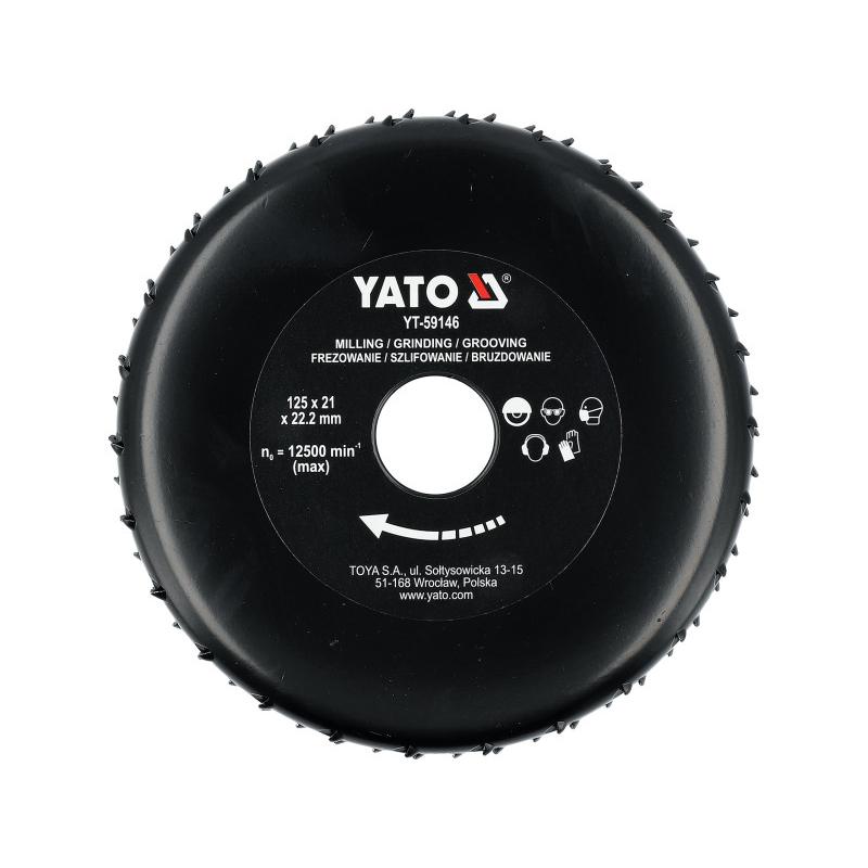 YATO Ráspoly tárcsa 125 x 22,2 mm