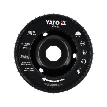 YATO Ráspoly tárcsa 115 x 22,2 mm