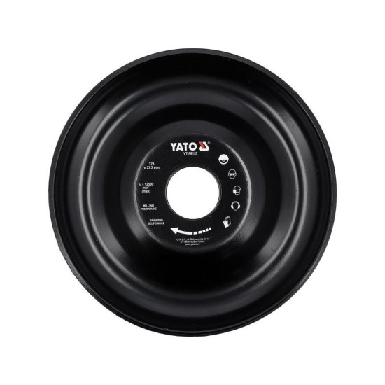 YATO Ráspoly korong 125 x 22,2 mm