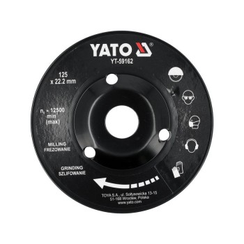 YATO Ráspoly korong 125 x 22,2 mm