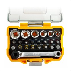 Bit készlet hajtószárral, 24 db-os, kézi, színkódolt, ipari - DeWalt (DT71516)