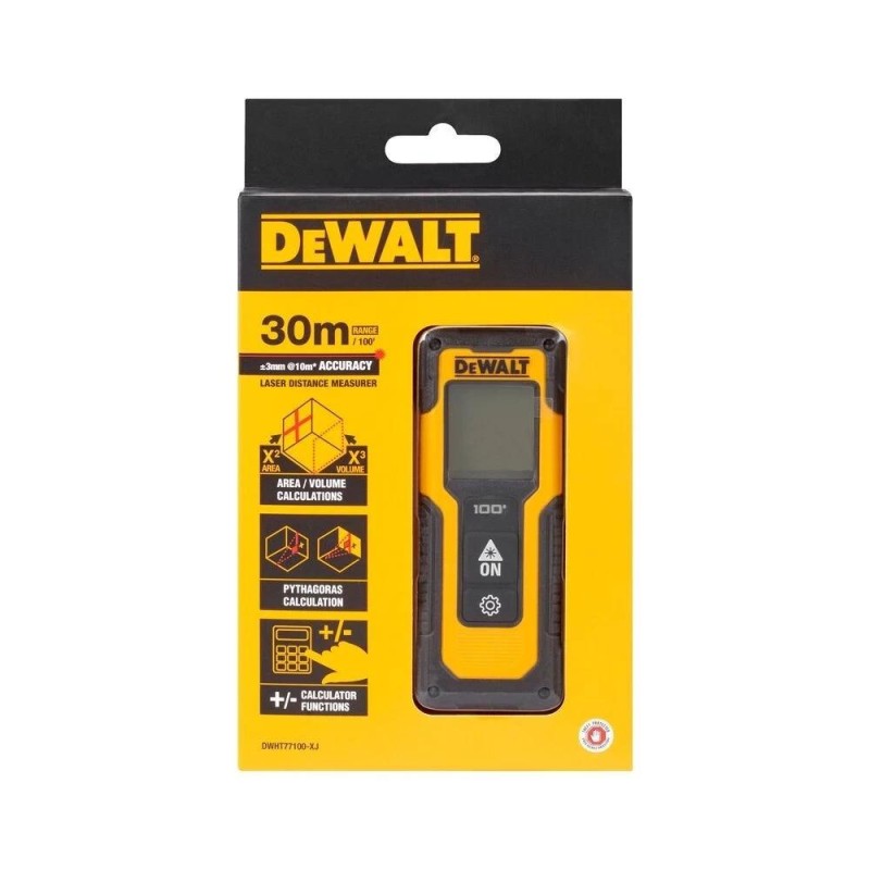 Távolságmérő, lézeres  30 m - DeWalt
