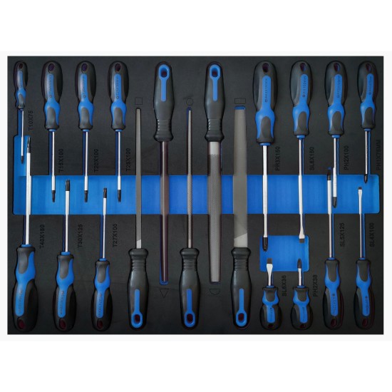 Szerszámos kocsi gyári-felszerelt 124 db-os 6 fiókos - Kenwell