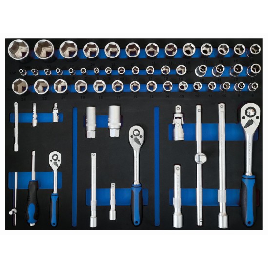 Szerszámos kocsi gyári-felszerelt 124 db-os 6 fiókos - Kenwell