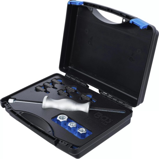 Csúszókalapács készlet menetes adapterekkel 12 részes M3-M10 - BGS Csúszókalapács készlet menetes adapterekkel 12 részes M3-M10 - BGS