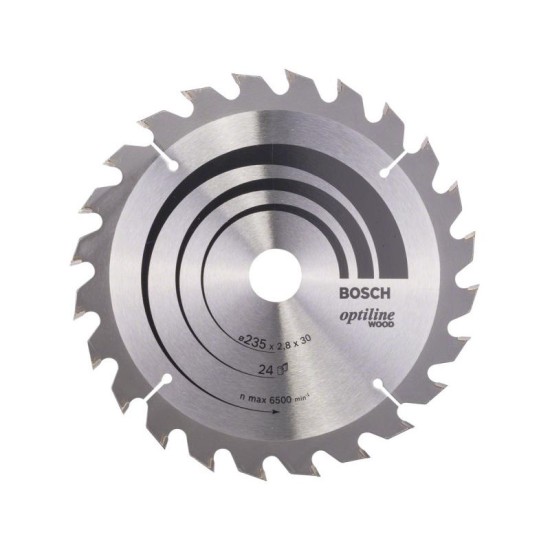 BOSCH Fűrésztárcsa fához 235 x 30/25 x 2,8 mm / 24T Optiline Wood ATB BOSCH Fűrésztárcsa fához 235 x 30/25 x 2,8 mm / 24T Optiline Wood ATB