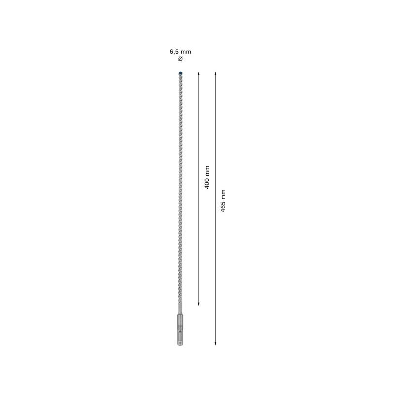 BOSCH EXPERT 7X Kőzetfúró 6,5 x 465/400 mm négyélű SDS-Plus