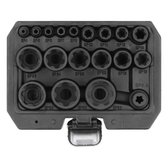 YATO Gépi dugókulcs készlet 1/4'', 3/8'', 1/2'' Torx