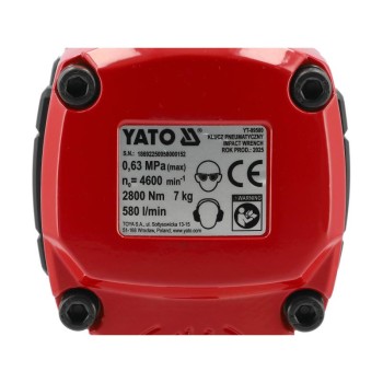 YATO Pneumatikus ütvecsavarozó 3/4'' 2800 Nm