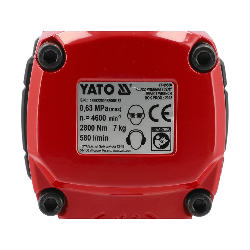 YATO Pneumatikus ütvecsavarozó 3/4'' 2800 Nm YATO Pneumatikus ütvecsavarozó 3/4'' 2800 Nm