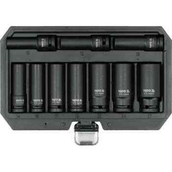YATO Hosszú gépi dugókulcs készlet 10 részes 1/2'' 10 részes 10-27 mm