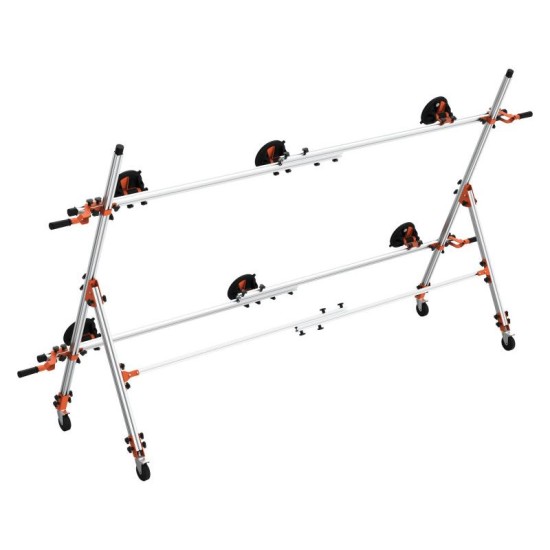 YATO Lapszállító állvány görgős 6 db tapadókoronggal YATO Lapszállító állvány görgős 6 db tapadókoronggal