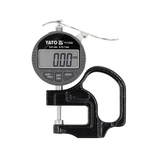 YATO Vastagságmérő digitális 12,7 mm / 0,01 mm