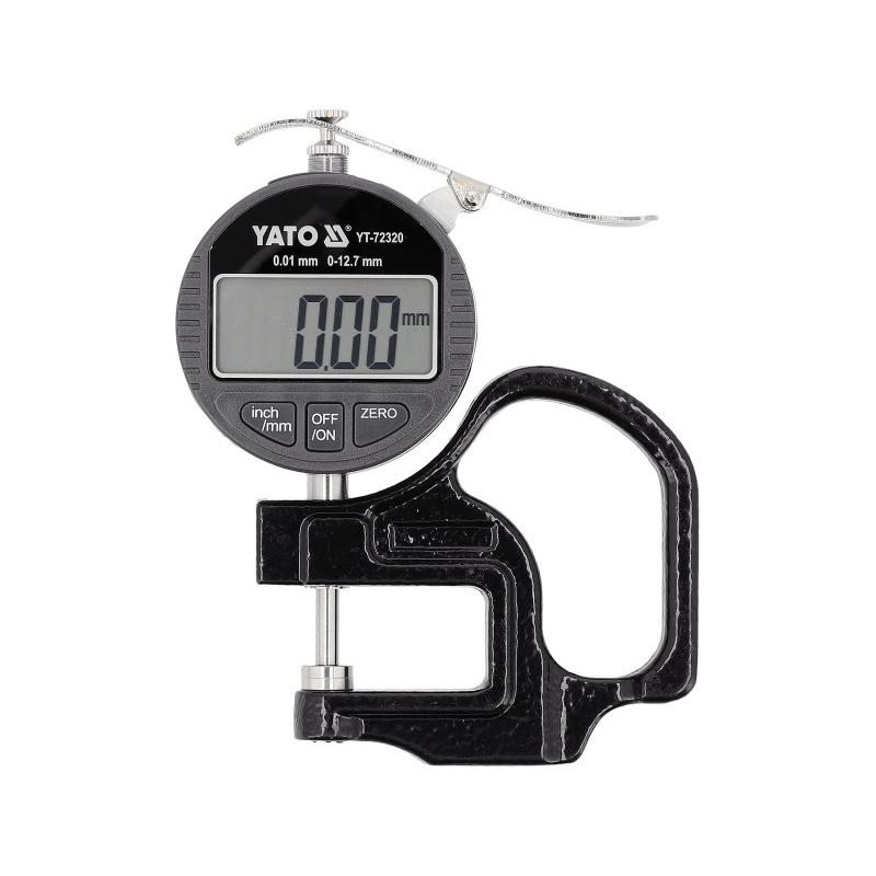 YATO Vastagságmérő digitális 12,7 mm / 0,01 mm YATO Vastagságmérő digitális 12,7 mm / 0,01 mm