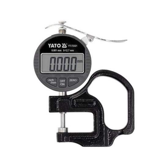YATO Vastagságmérő digitális 12,7 mm / 0,001 mm