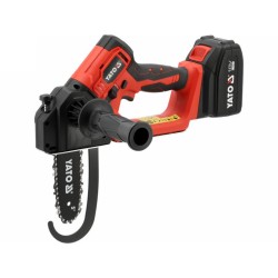 YATO Ács láncfűrész szénkefe nélküli 127 mm 5'' 18 V ( 4 Ah akkuval + töltővel )