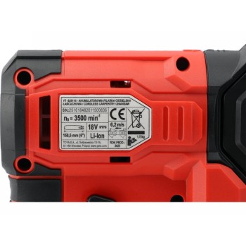 YATO Ács láncfűrész szénkefe nélküli 127 mm 5'' 18 V ( 4 Ah akkuval + töltővel )