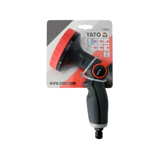 YATO Öntözőpisztoly 6 funkciós alumínium