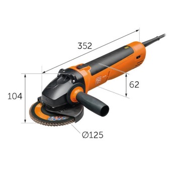 Sarokcsiszoló 125 mm 1500W - Fein (CG-15-125 BL) Sarokcsiszoló 125 mm 1500W - Fein (CG-15-125 BL)