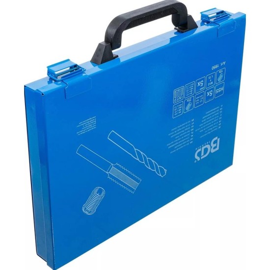 Menetjavító készlet 130 db-os: M5-M6-M8-M10-M12 - BGS Technic Menetjavító készlet 130 db-os: M5-M6-M8-M10-M12 - BGS Technic