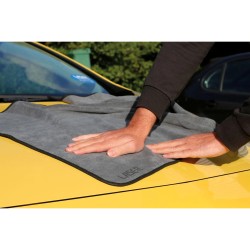 Törlőkendő - Mikroszálas 120x60 cm XL-es méret Sárga/Szürke - Laser