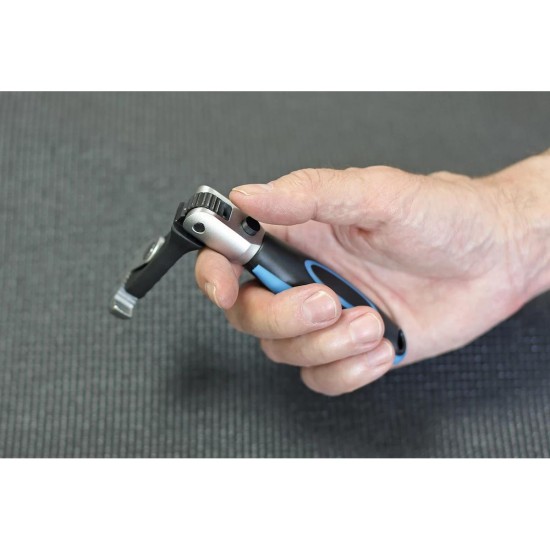 Állítható kulcs, Önbeálló  8-17 mm dönthető fej -Hossz: 187 mm- Laser