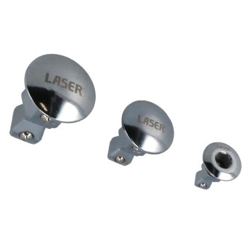 Adapter racsnis csillagkulcshoz Billenős 3 db: 1/4''-3/8''-1/2'' - Laser