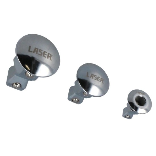 Adapter racsnis csillagkulcshoz Billenős 3 db: 1/4''-3/8''-1/2'' - Laser