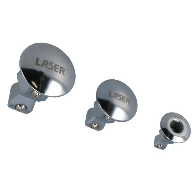 Adapter racsnis csillagkulcshoz Billenős 3 db: 1/4''-3/8''-1/2'' - Laser