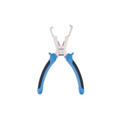 Fogó, elektromos csatlakozókhoz, hajlított kampókkal -