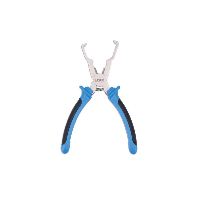 Fogó, elektromos csatlakozókhoz, hajlított kampókkal -