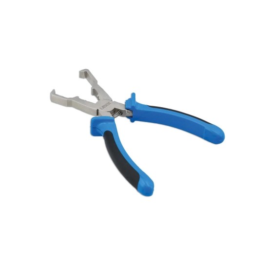 Fogó, elektromos csatlakozókhoz, hajlított kampókkal -