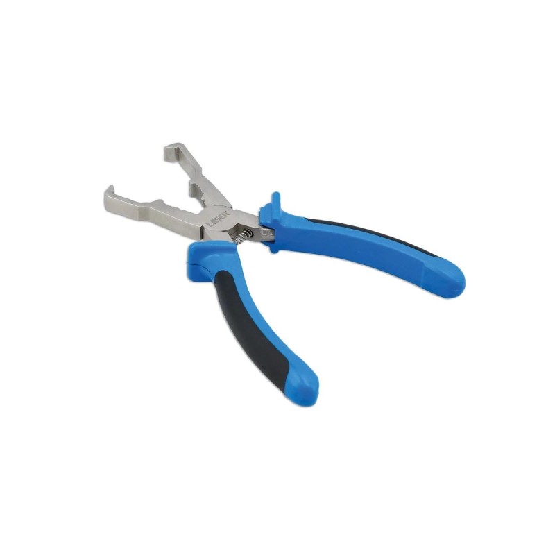 Fogó, elektromos csatlakozókhoz, hajlított kampókkal -