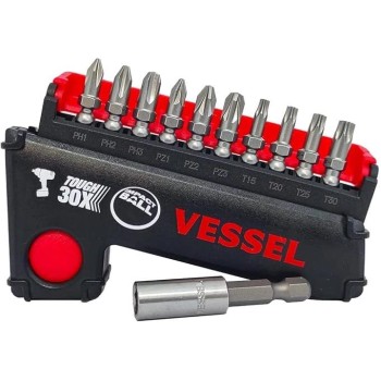 Csavarhúzó bit készlet 11 db-os - PH-PZ-TX - Vessel (IB11P01E) Csavarhúzó bit készlet 11 db-os - PH-PZ-TX - Vessel (IB11P01E)