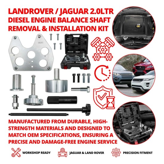 Balansztengely beállító és szerelő készlet Jaguar/Land Rover 2.0L Diesel