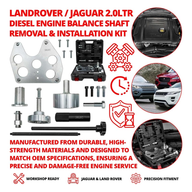Balansztengely beállító és szerelő készlet Jaguar/Land Rover 2.0L Diesel