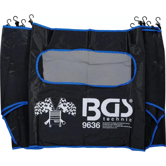 Sárvédő takaró teljes első fronthoz, motorháztető körül ''U'' alakú - BGS