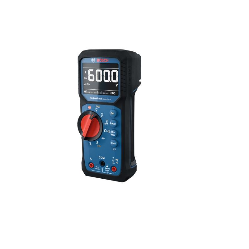 BOSCH Digitális multiméter inverz kijelzővel GDM 600-15+MH1 CAT IV 600 V IP65