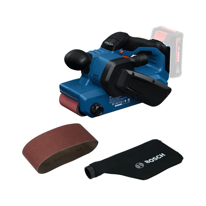 BOSCH Akkus szalagcsiszoló GBS18V-75 (akku és töltő nélkül)