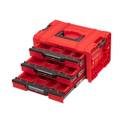 QBRICK SYSTEM PRO 2.0 Szerszámosláda Fiókos 3 EXPERT Red Ultra HD