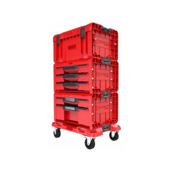 QBRICK SYSTEM PRO Gurulós Fiókos Szerszámosláda 4 Red Ultra HD