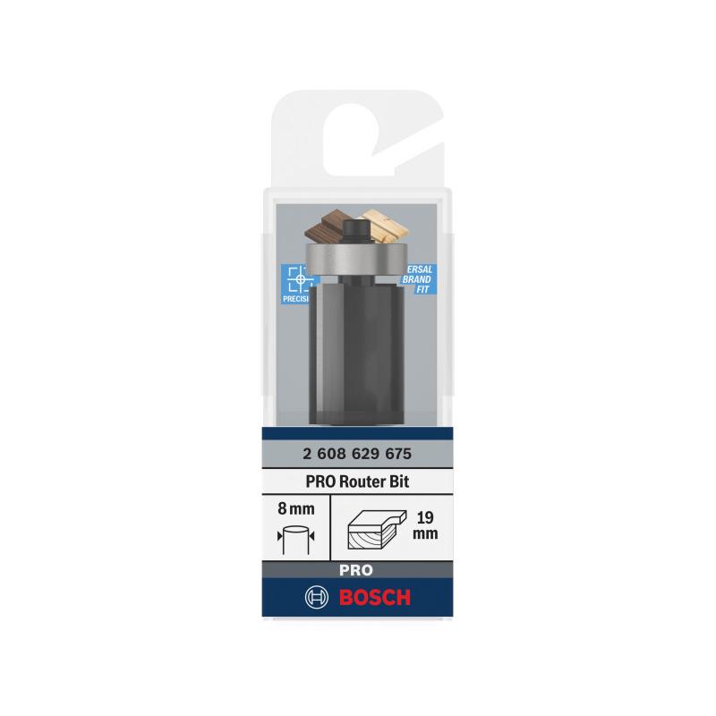 BOSCH PRO Színelő maró alsó csapágyas 19 x 25,4 x 8 mm