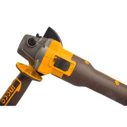 INGCO Akkus sarokcsiszoló 125 mm szénkefe nélküli 20 V (akku és töltő nélkül)