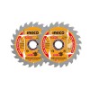 INGCO Fűrésztárcsa fához 140 x 20 x 1,0 mm / 24T (2 db)