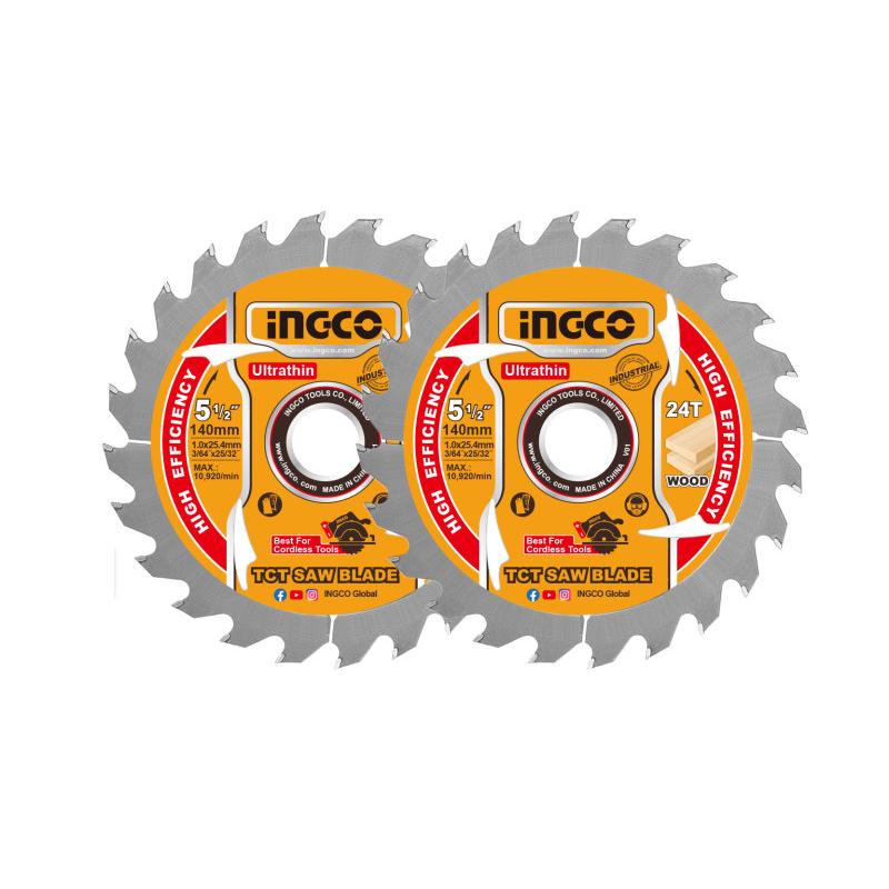 INGCO Fűrésztárcsa fához 140 x 20 x 1,0 mm / 24T (2 db)